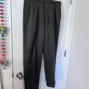 Slates Basics Men's Dress Pants Size 36/32, Dark Olive